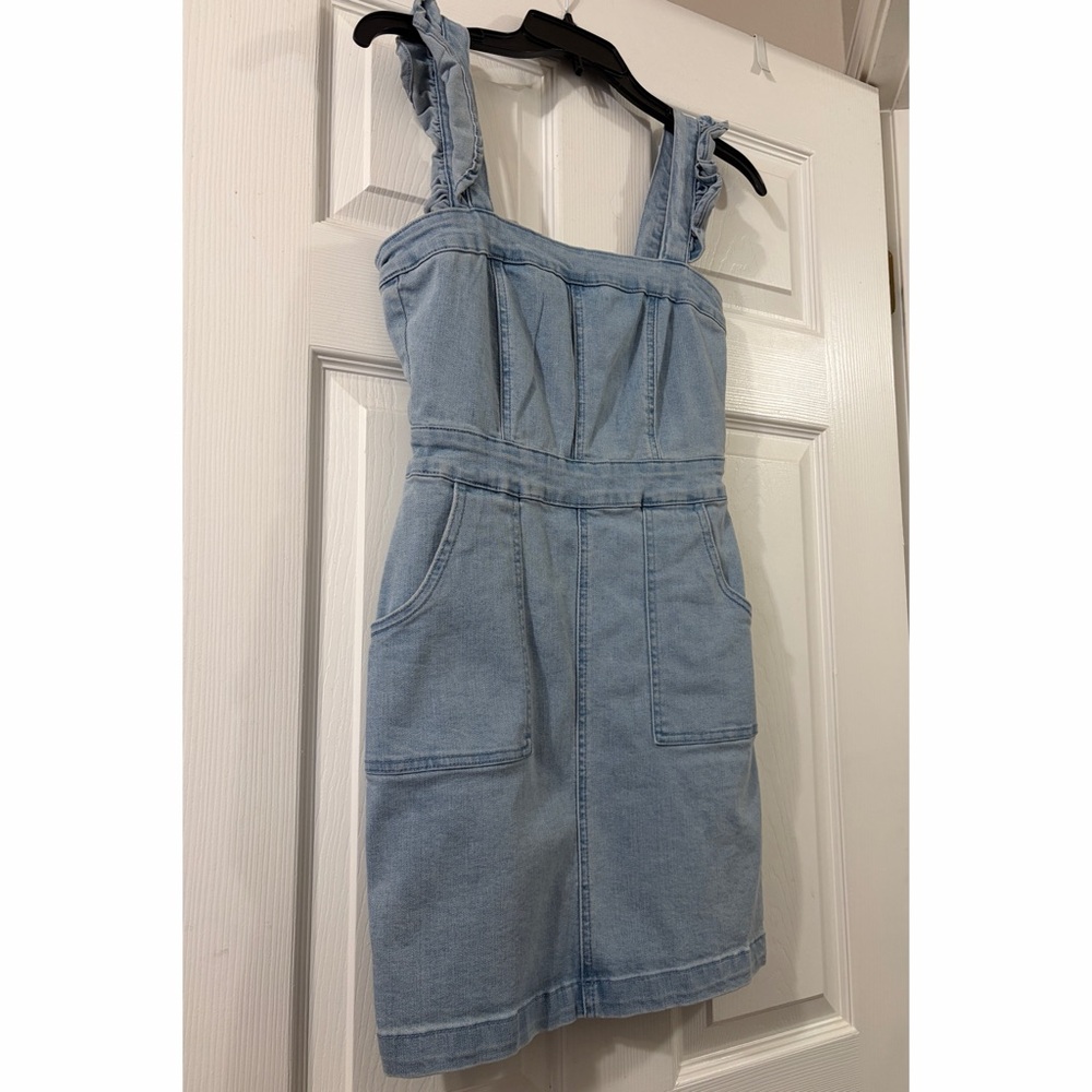 Forever 21 Light Blue Denim Mini Dress